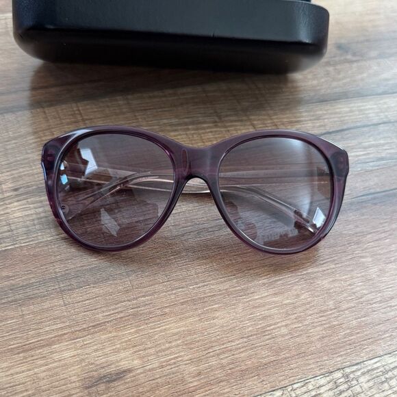 COACH Women\'s Purple Crystal Sunglasses Coach L060 Audrey Hc8064 main image 4